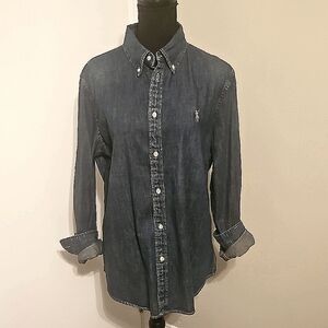 Ralph Lauren Denim Button-Up Women's Shirt size XL
